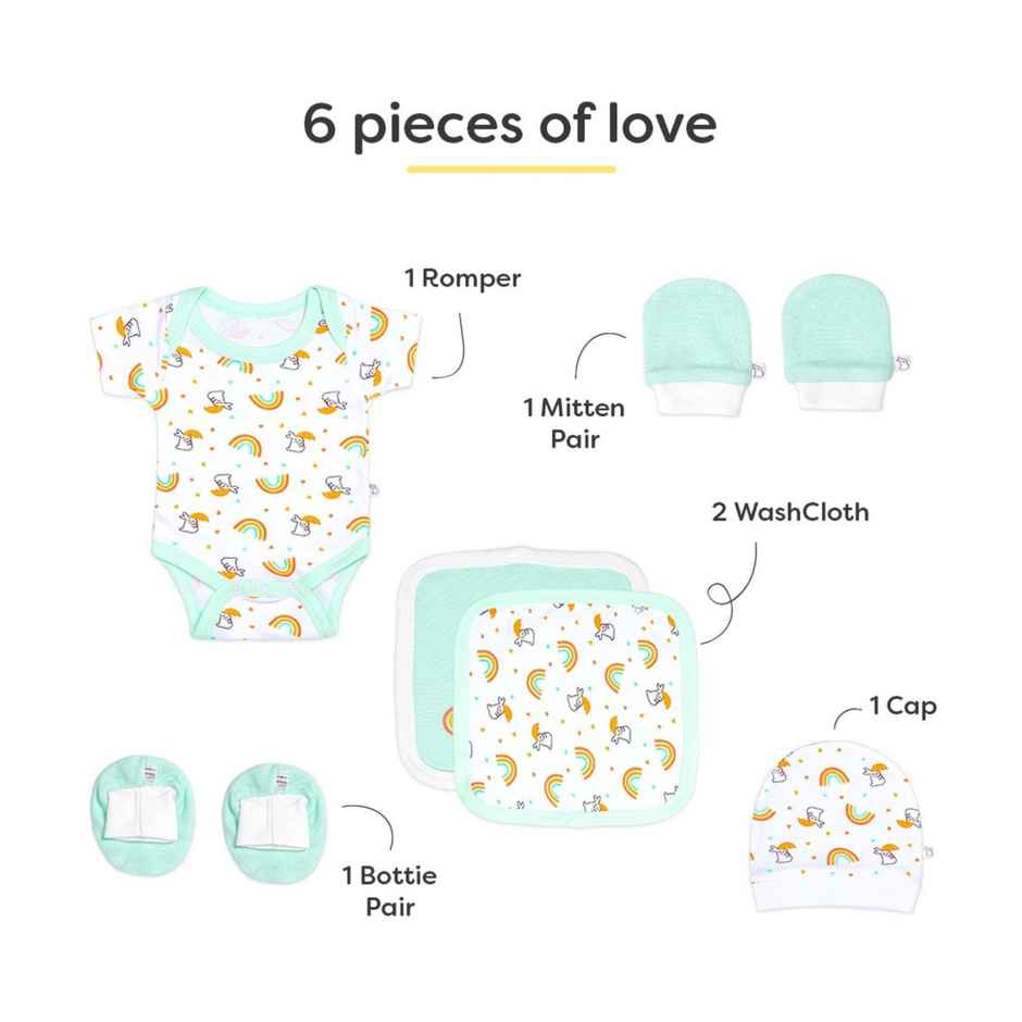 SuperBottoms Pure Love Gift Set For Newborn (0-6 Months) Boys & Girls