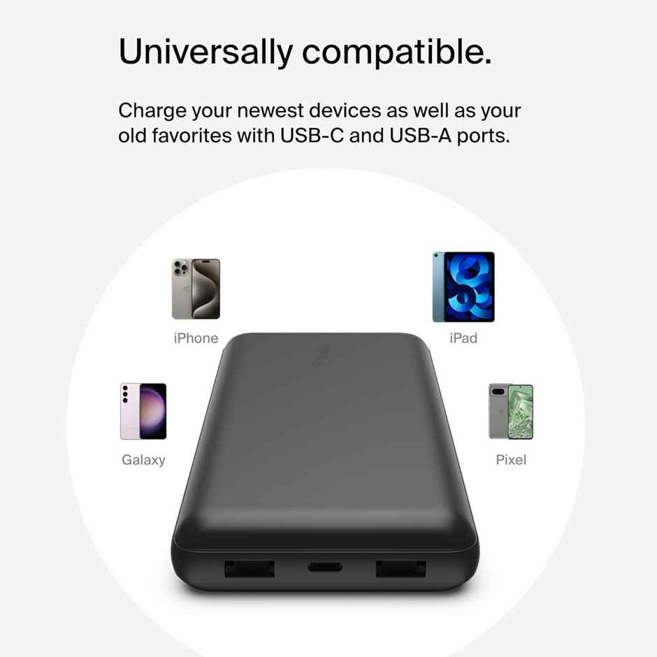 Belkin 15W Type-C Power Bank | 20000 mAh | Black