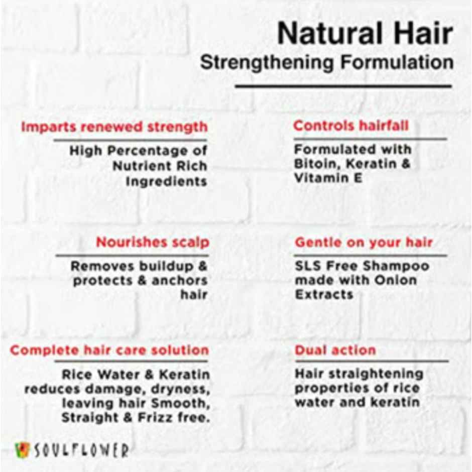 Soulflower Onion Biotin Shampoo with Aloevera & Plant Keratin 