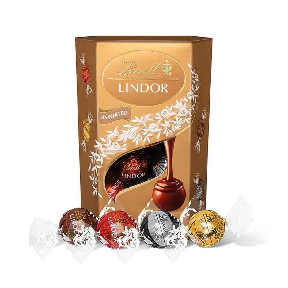 Lindt Lindor Smooth Melting Assorted Chocolates Cornet Combo