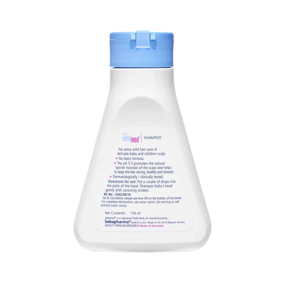 Baby Sebamed Shampoo | pH 5.5 | Ideal for Newborn's delicate scalp | No Tears