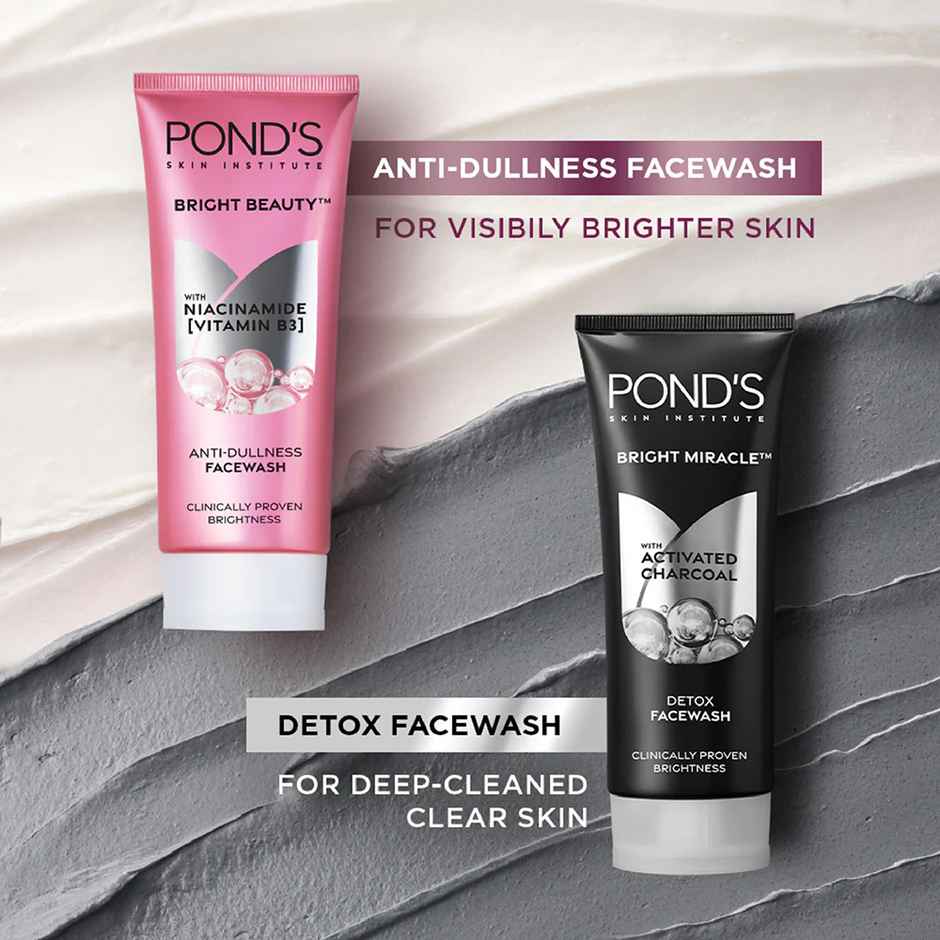 Pond's Bright Beauty Anti-Dullness Facewash With Vitamin B3 Combo