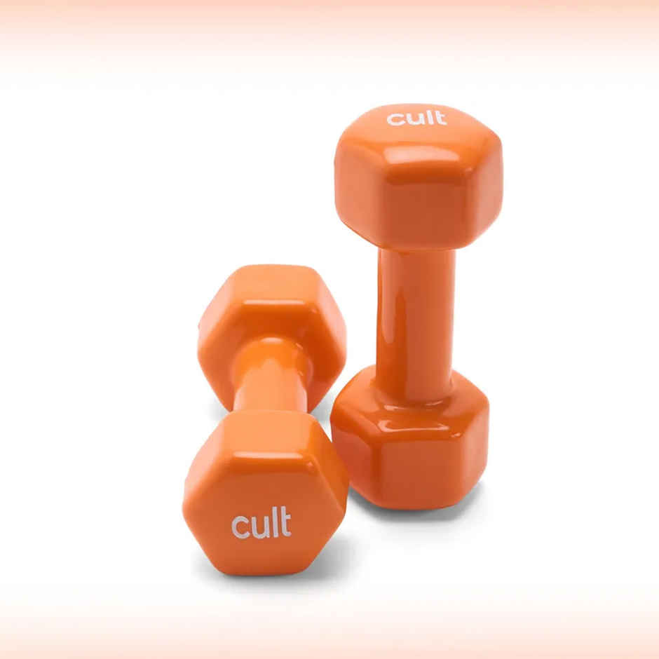 Cult Vinyl Dumbbell Set (3 kg X 2) | Orange