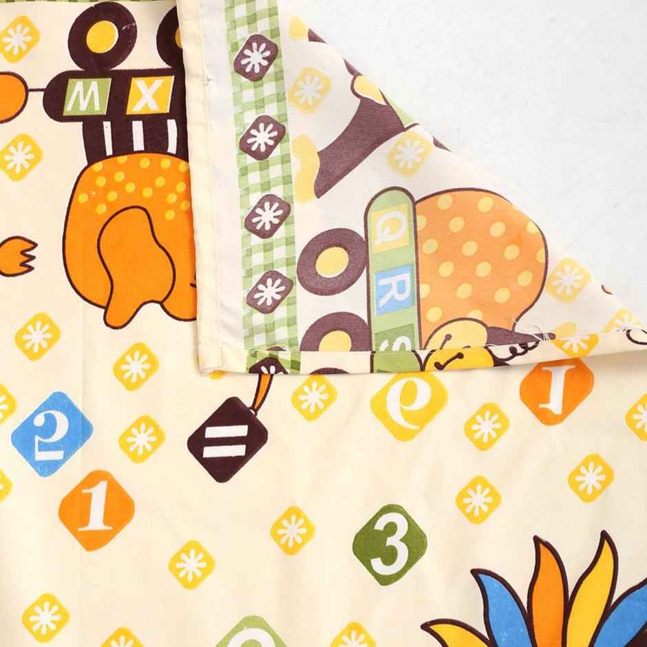 Hosta Homes Double Glaced Cotton 220 Gsm Bedsheet, 2 Pillow Covers | Giraffe design | 90 x 100 in