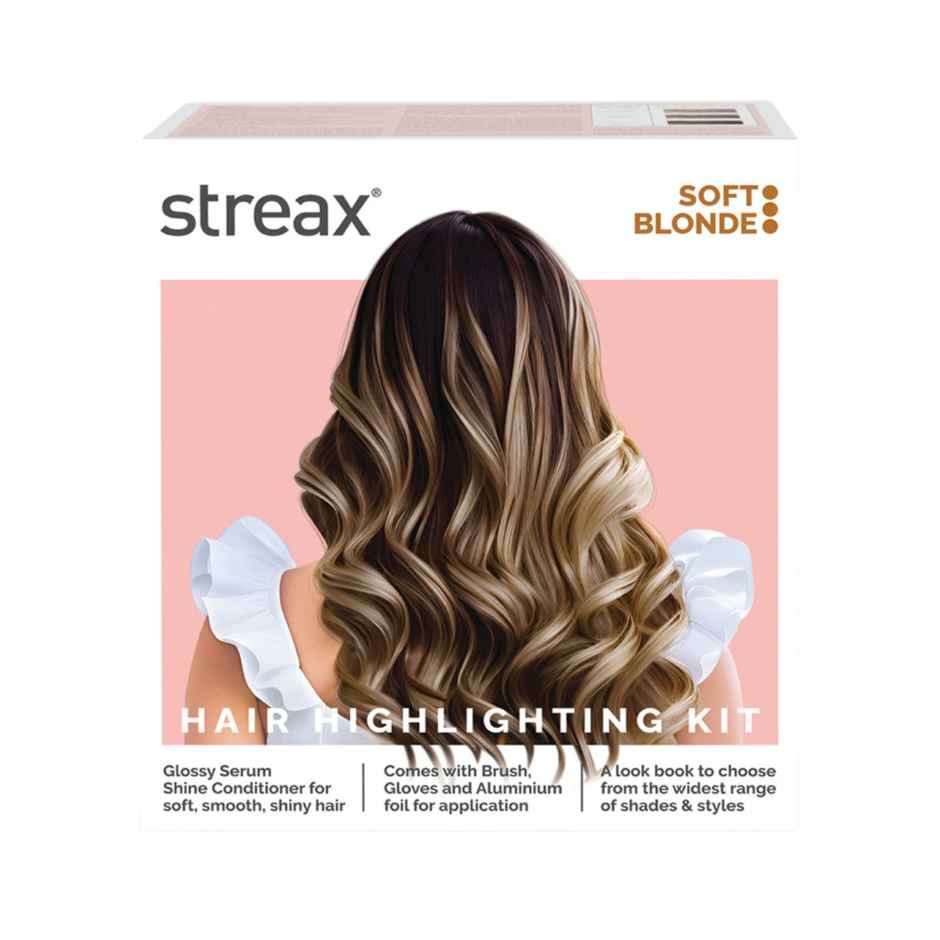 Streax Hair Colour Highlighting Kit Soft Blonde For Women