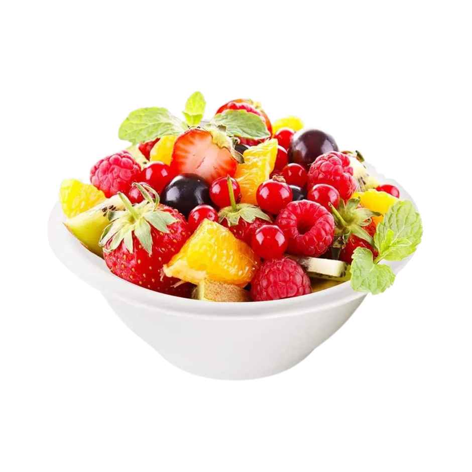 Disposable Paper White Round Dona | 4.5 inch | Pack of 25 | Tempware