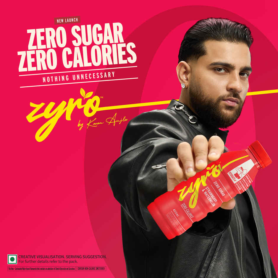 Zyro by Karan Aujla Hydration Drink | Zero Sugar | Strawberry & Watermelon