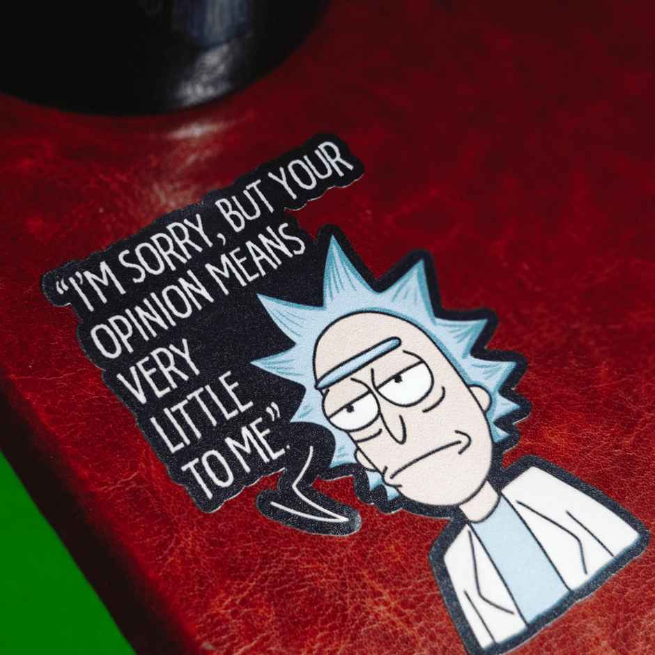 House Of Festivals Rick's Opinion - Rick And Morty Official Sticker