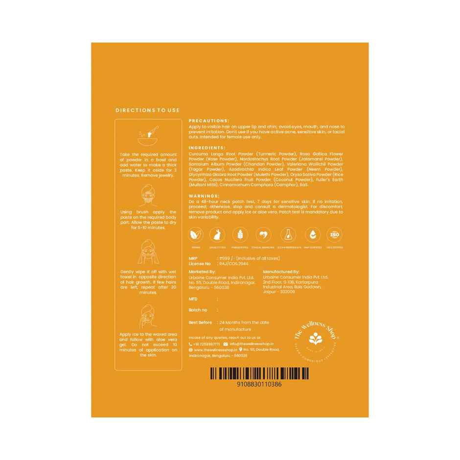 The Wellness Shop Turmeric Facial Wax Powder