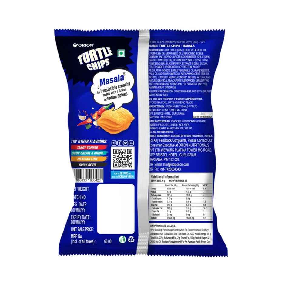 Orion Turtle Chips - Masala Korean corn chips