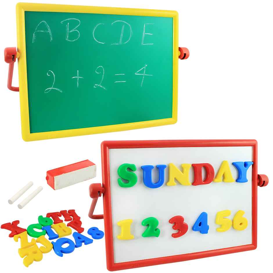 Toyshine Abc Numero Magnetic Blackboard Educational Alphabet & Number Learning Board For Kids