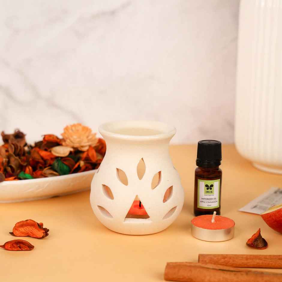IRIS Apple Cinnamon Vaporiser Fragrance Gift With Potpouri And Oil