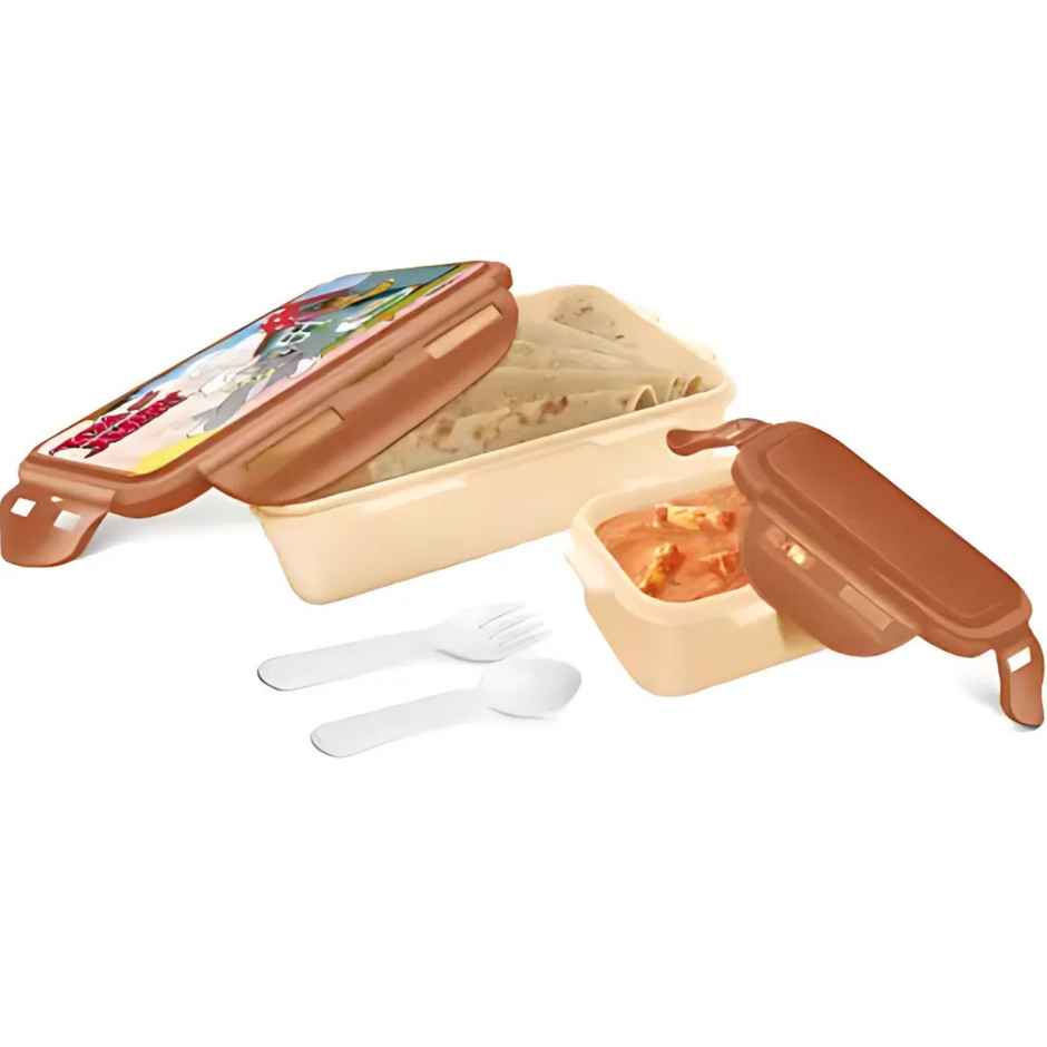 Milton Mini Fun Treat Super Hero Lunch Box (Purple/Brown, Pack Of 1)