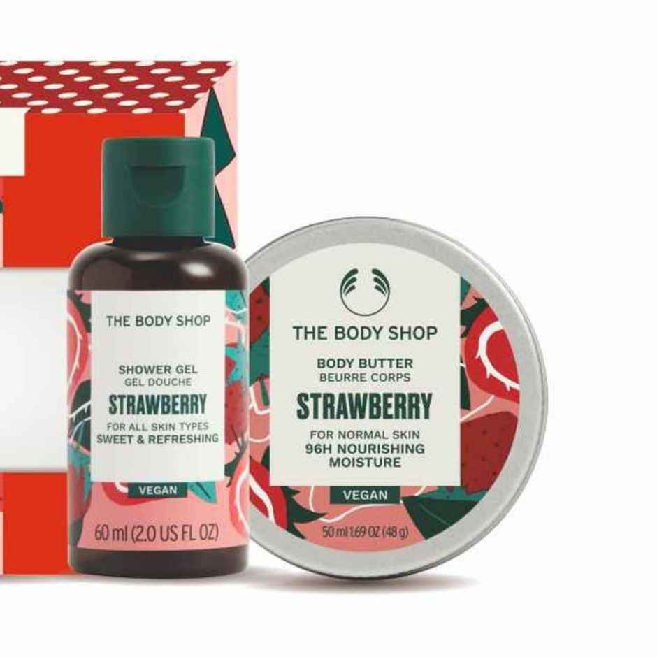 The Body Shop Strawberry Shower Gel And Body Butter Gift Box