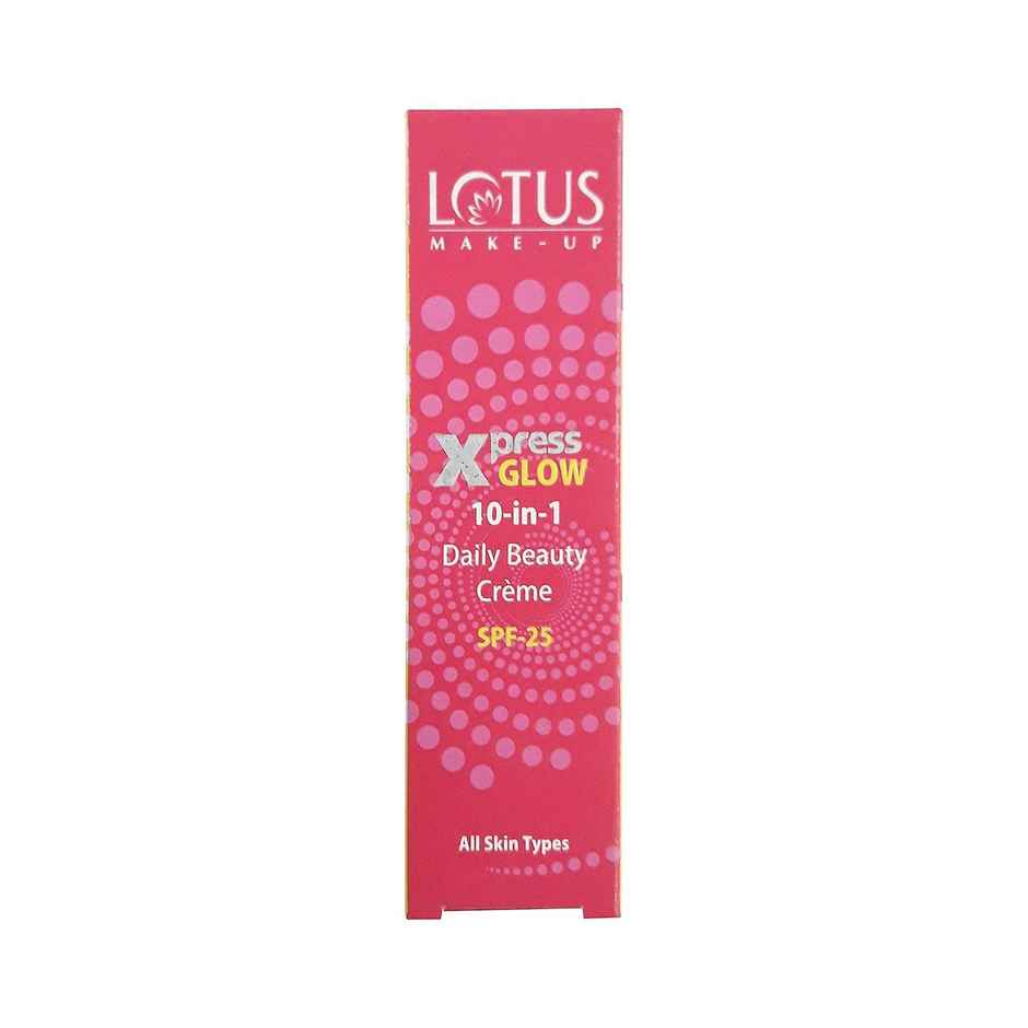 Lotus Make-Up Xpressglow Daily Beauty Cream Royal Pearl Spf 25 Aloe Vera Semi Matte Finish