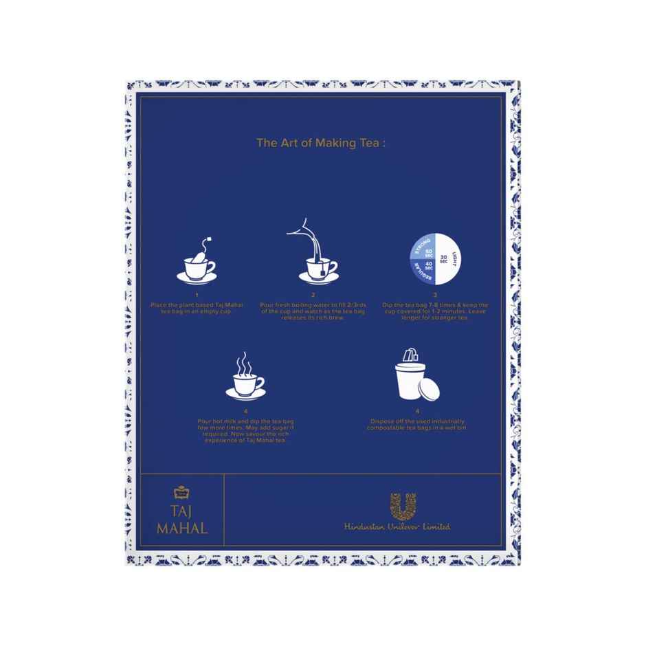 Taj Mahal Tea Bags|Rich and Flavourful Chai