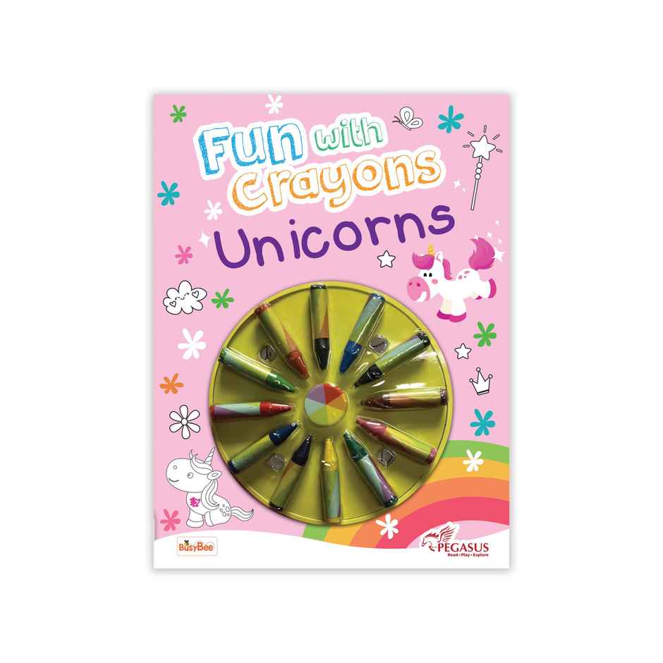 Pegasus Books Fun With Crayons | Unicorns
