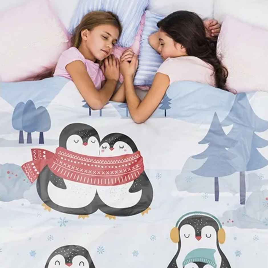 Polka Tots Kids Comforter Blanket | Penguin