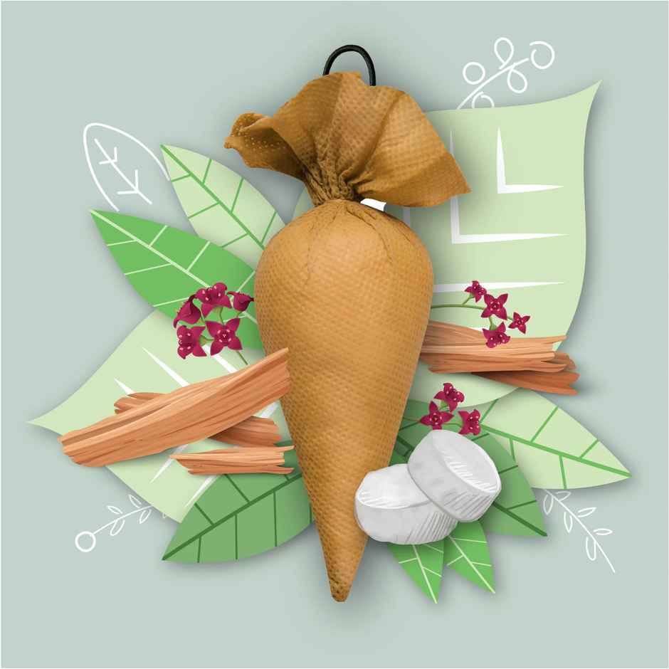 Campure Sandalwood Giant Camphor Cone Air, Car, Room Freshener