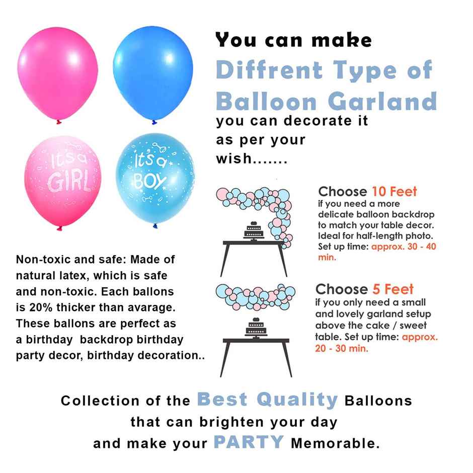 Baby Shower Decoration Items | Pack Of 92 | Party Propz