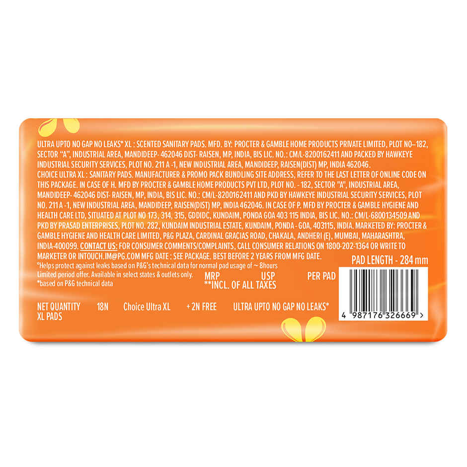 Whisper Choice Ultra XL Sanitary Pads