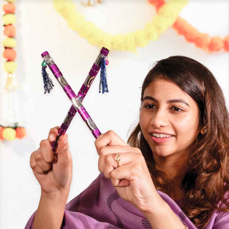 Aluminium Dandiya Sticks | 9 Inches | House Of Festivals