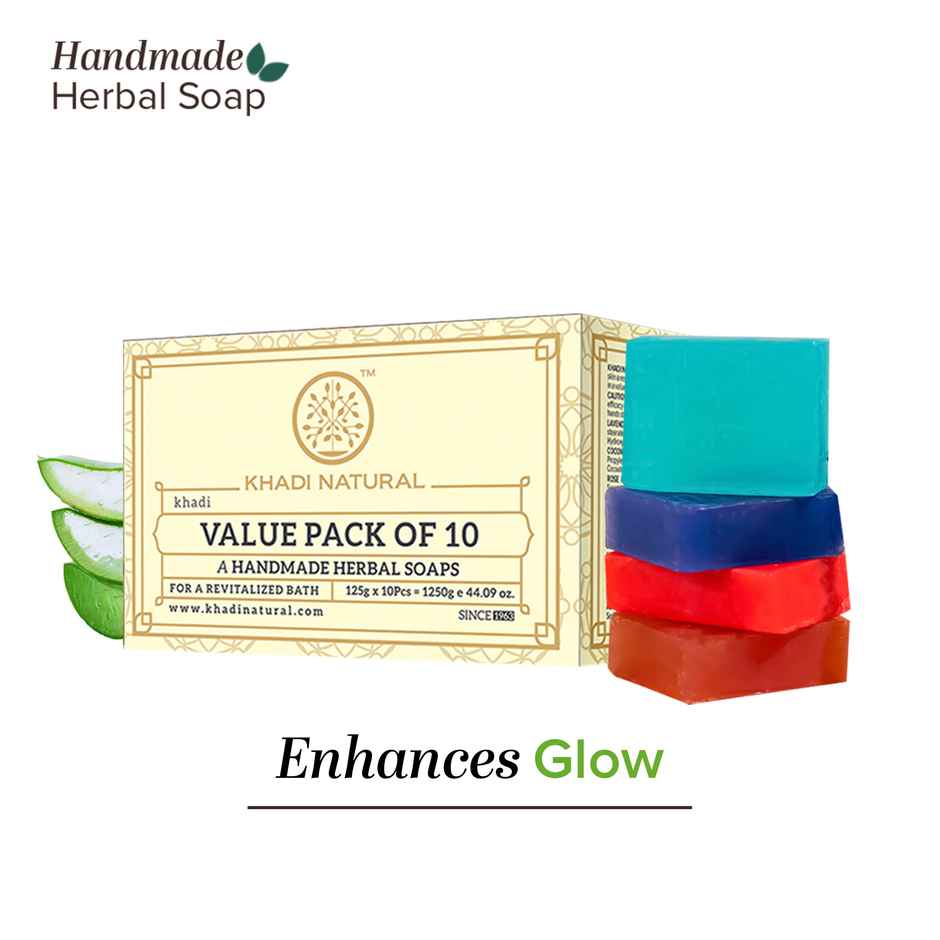 Khadi Natural Assorted Handmade Soap Value Pack | For Every Skin Type