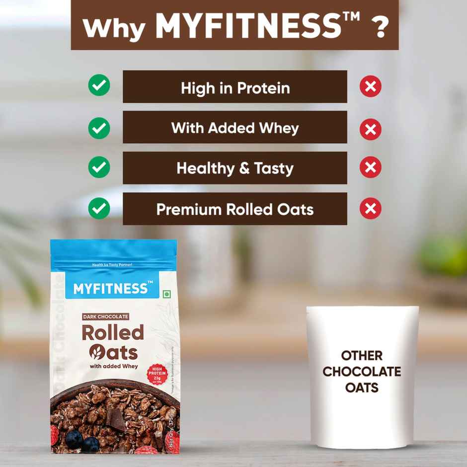 Myfitness Dark Chocolate Oats With Added Whey Combo
