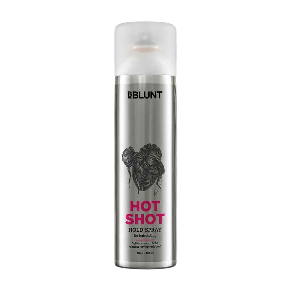 BBLUNT Hotshot Hold Spray Delivers Instant & Firm Hold