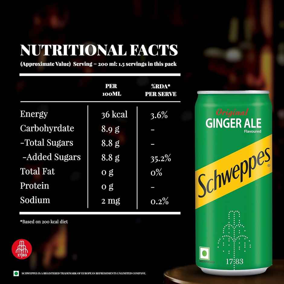 Schweppes Ginger Ale | Carbonated Beverage