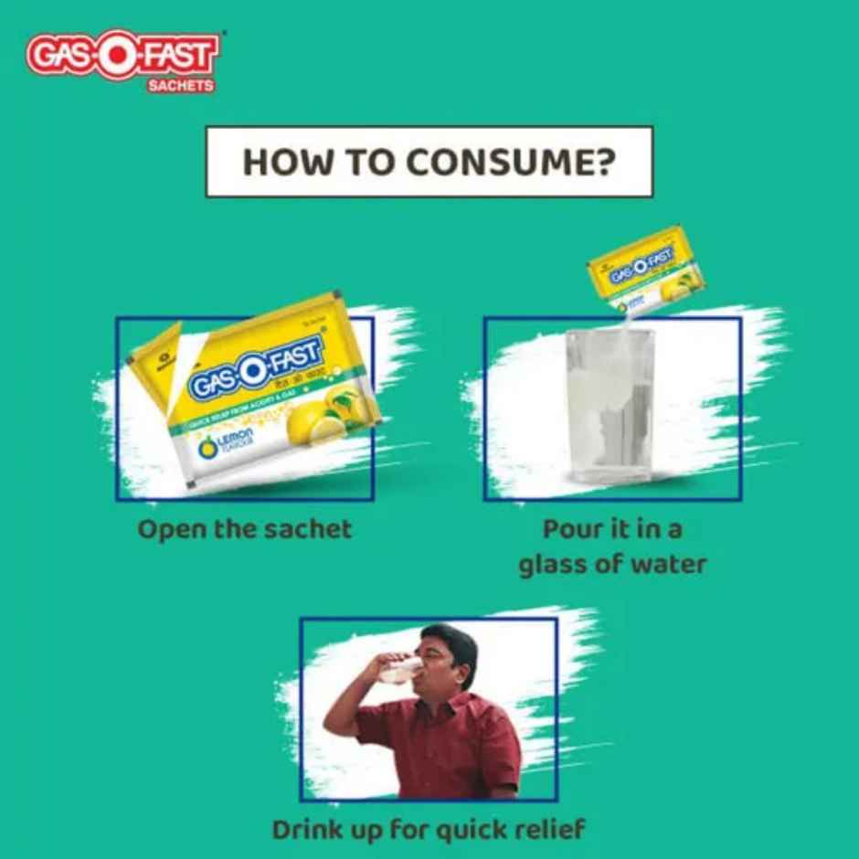 Gas O Fast Lemon Sachet