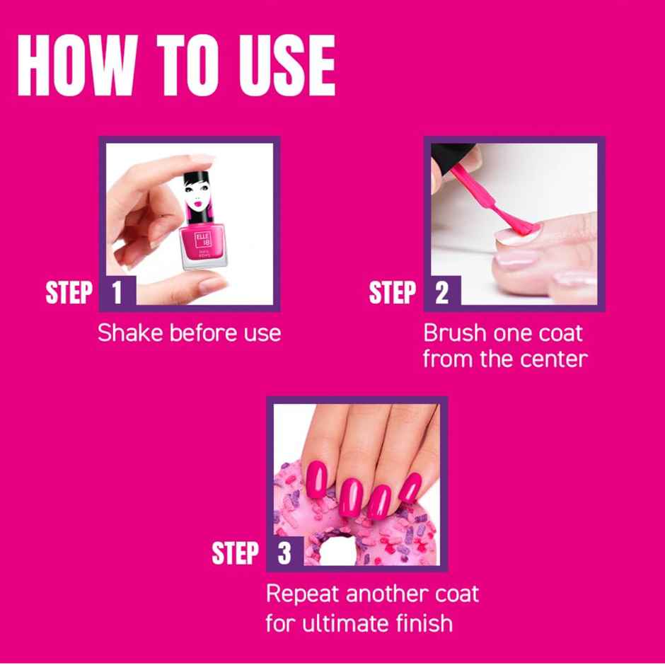 Elle 18 Nail Pops Nail Colour | Chip Resistant | Quick Drying | Glossy Finish - Shade 131