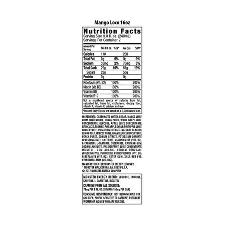 Monster Mango Loco Energy Drink