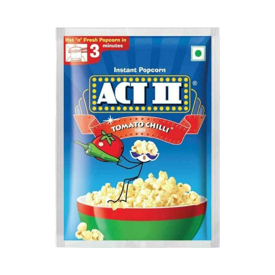 ACT II Instant Popcorn - Tomato Chilli, Hot & Fresh in 3 mins Combo