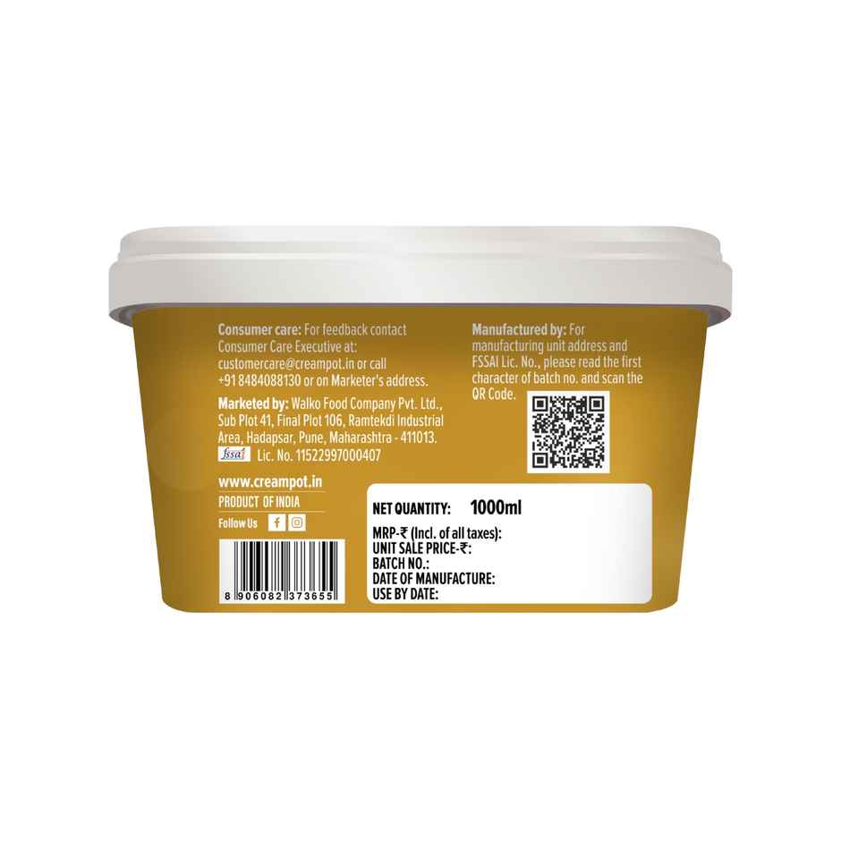 Cream Pot Rajbhog Tub | Frozen Dessert Tub