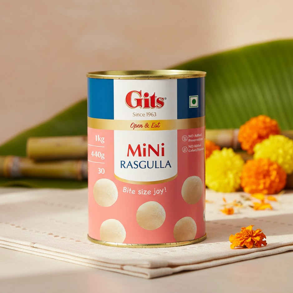 Mini Gulab Jamun (1kg) & Mini Rasgulla Can (1kg) Combo