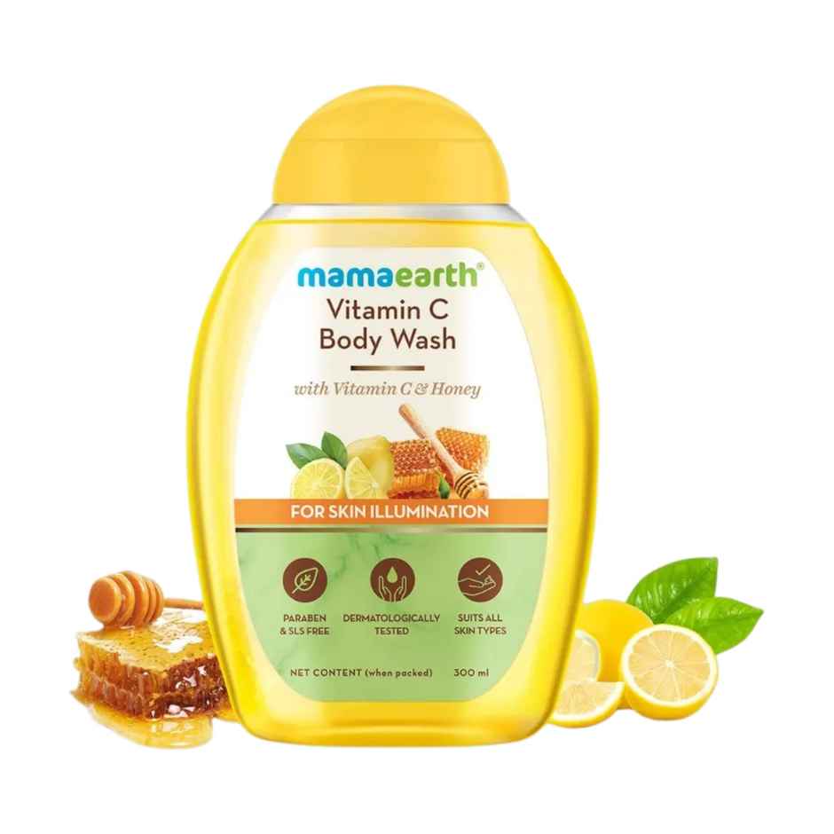 Mamaearth Vitamin C Body Wash With Vitamin C & Honey Shower Gel For Skin Illumination