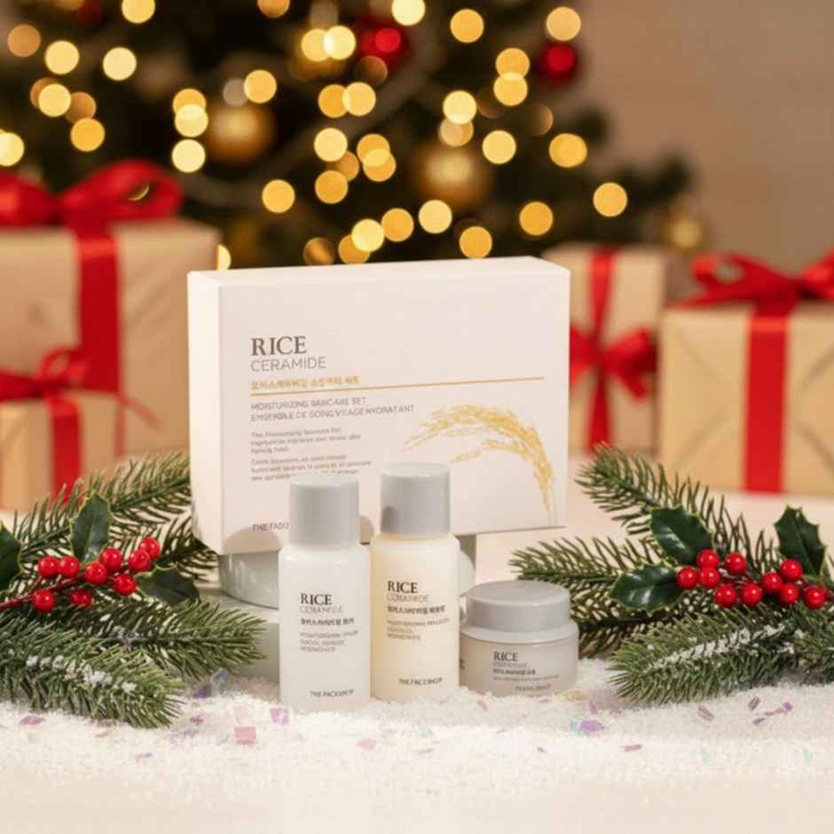 The Face Shop Rice & Ceramide Moisturizing Skincare Set | Hydrating Korean Skincare Duo