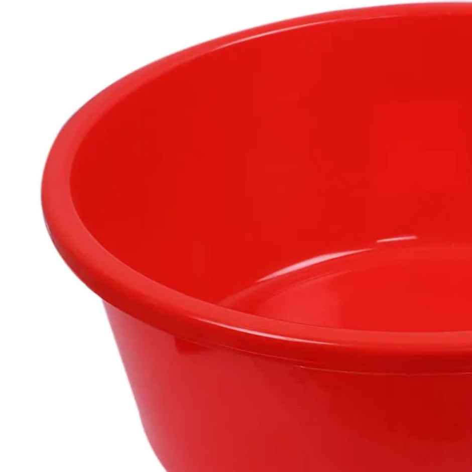 Kuber Industries Unbreakable Multipurpose Bath Tub 40 L (Red) -CTLTC10954 | Plastic