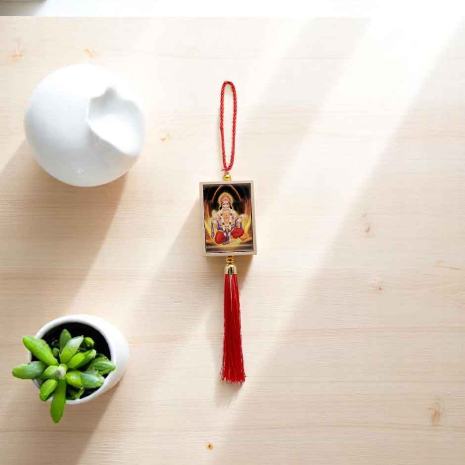 Divine Vibes Hanuman Ji Box Shape Car Dashboard Hanging