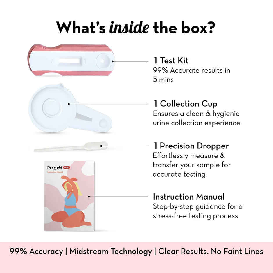 Plush Preg-Oh! Basic Pregnancy Test Kit Combo