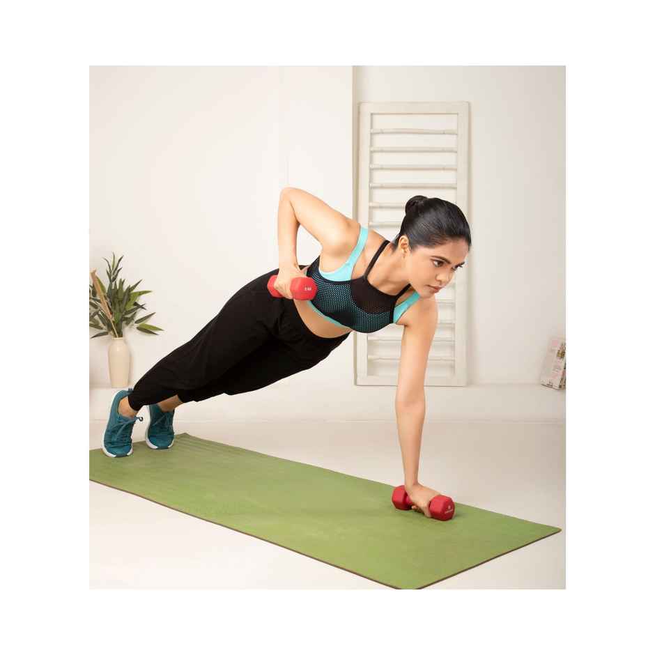 Cult Neoprene Dumbbell Set (2 kg X 2) | Red