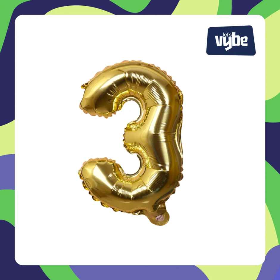 Foil Balloon Number 3 | Let's Vybe