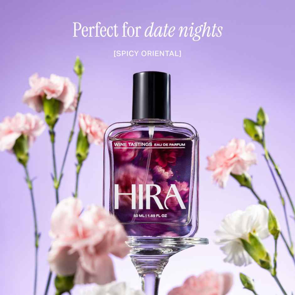 Hira Women's Wine Tastings Eau De Parfum | Rose & Oudh | Long Lasting Fragrance | Gift for Her