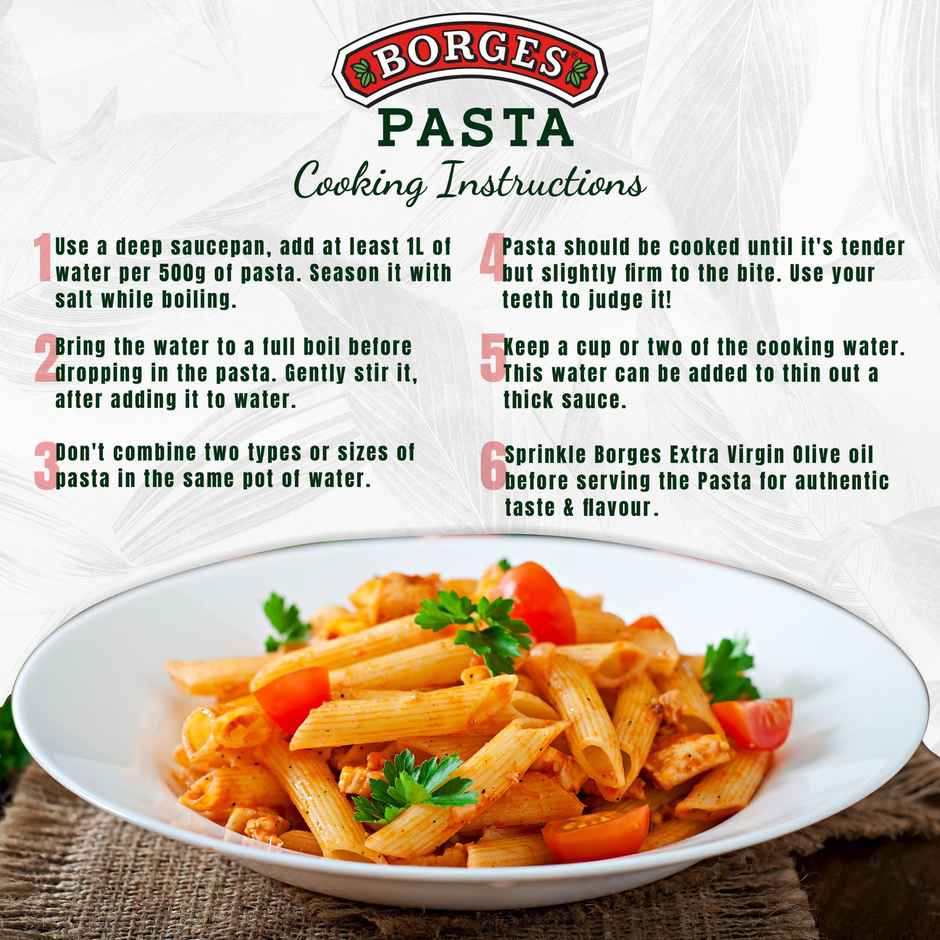 BORGES Whole Durum Wheat Pasta Penne Rigate
