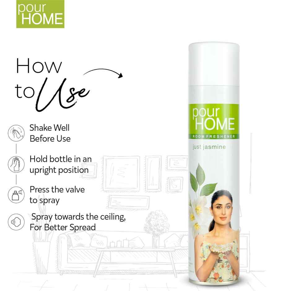 Pour Home Sacred Sandal & Just Jasmine Room Freshener Spray