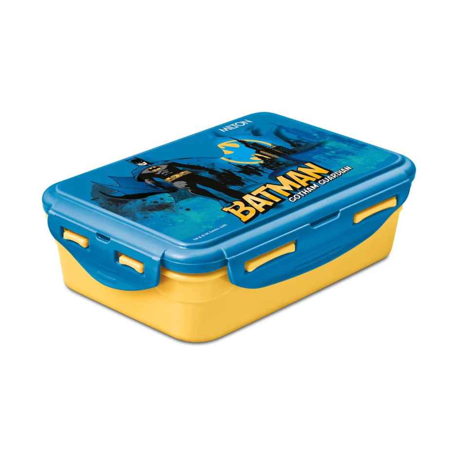 Milton Mini Fun Treat Super Hero Lunch Box (Blue/Orange, Pack Of 1)