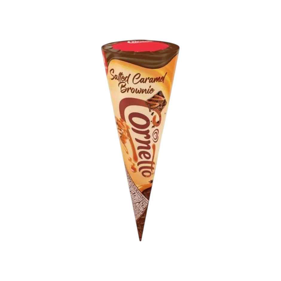 Kwality Wall's Cornetto Salted Caramel Brownie Ice Cream Cone Combo