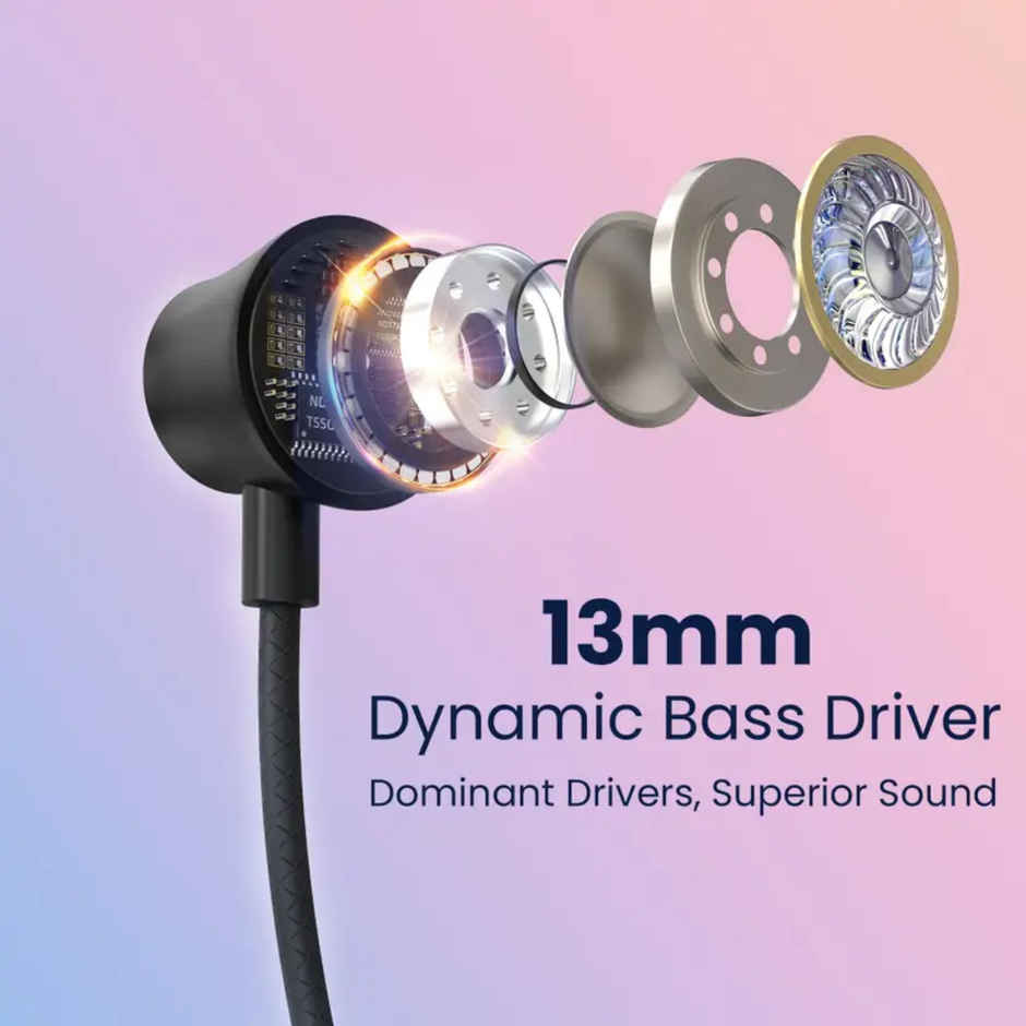 Aroma Nb120 Banner Upto 40h Playtime I Enc I Fast Charging I Dual Pairing Neckband Bluetooth