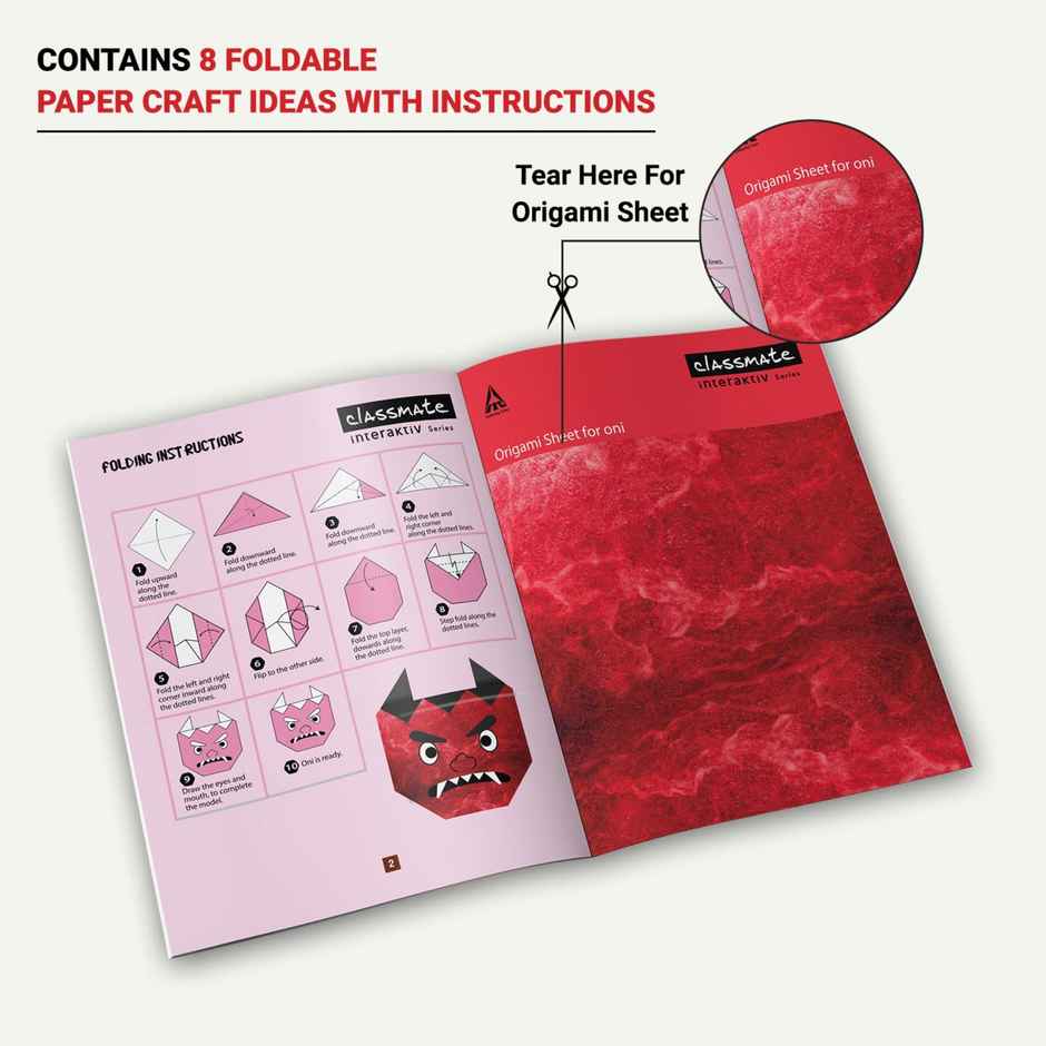 Classmate Origami Craft Notebook| Assorted - 2661001